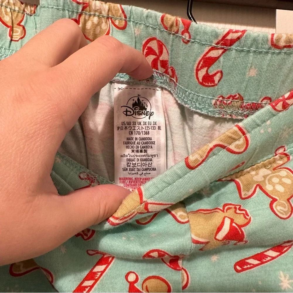 Disney Holiday Treats Pajama Bottoms Women’s 3X Mickey Mouse Christmas Lounge PJ - Picture 3 of 5
